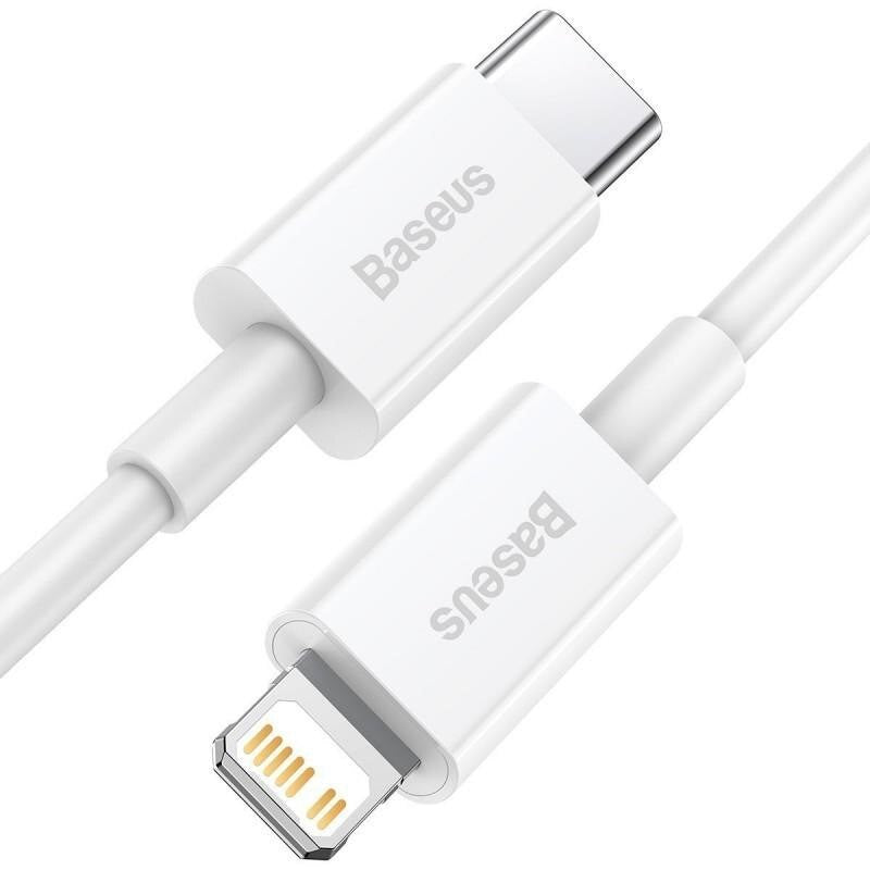 Baseus Superior Series USB-C - Lightning data- og ladekabel, 20 W, 2 m, hvit CATLYS-C02