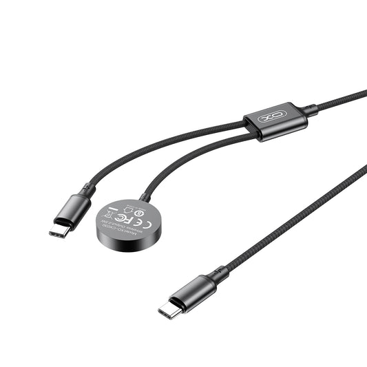 Trådløs lader XO Design CX030 for Apple Watch Series, USB-C, Svart