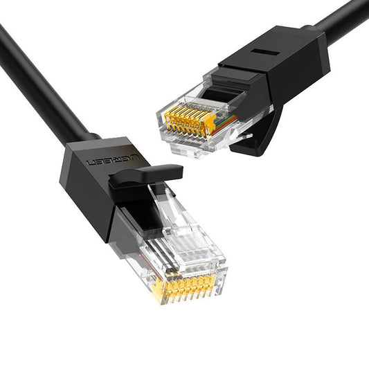 Nettverkskabel UGREEN NW102, UTP, Cat6, 0,5 m, svart