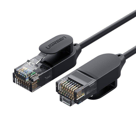 Nettverkskabel UGREEN NW122, UTP, Cat6A, 1m, Svart