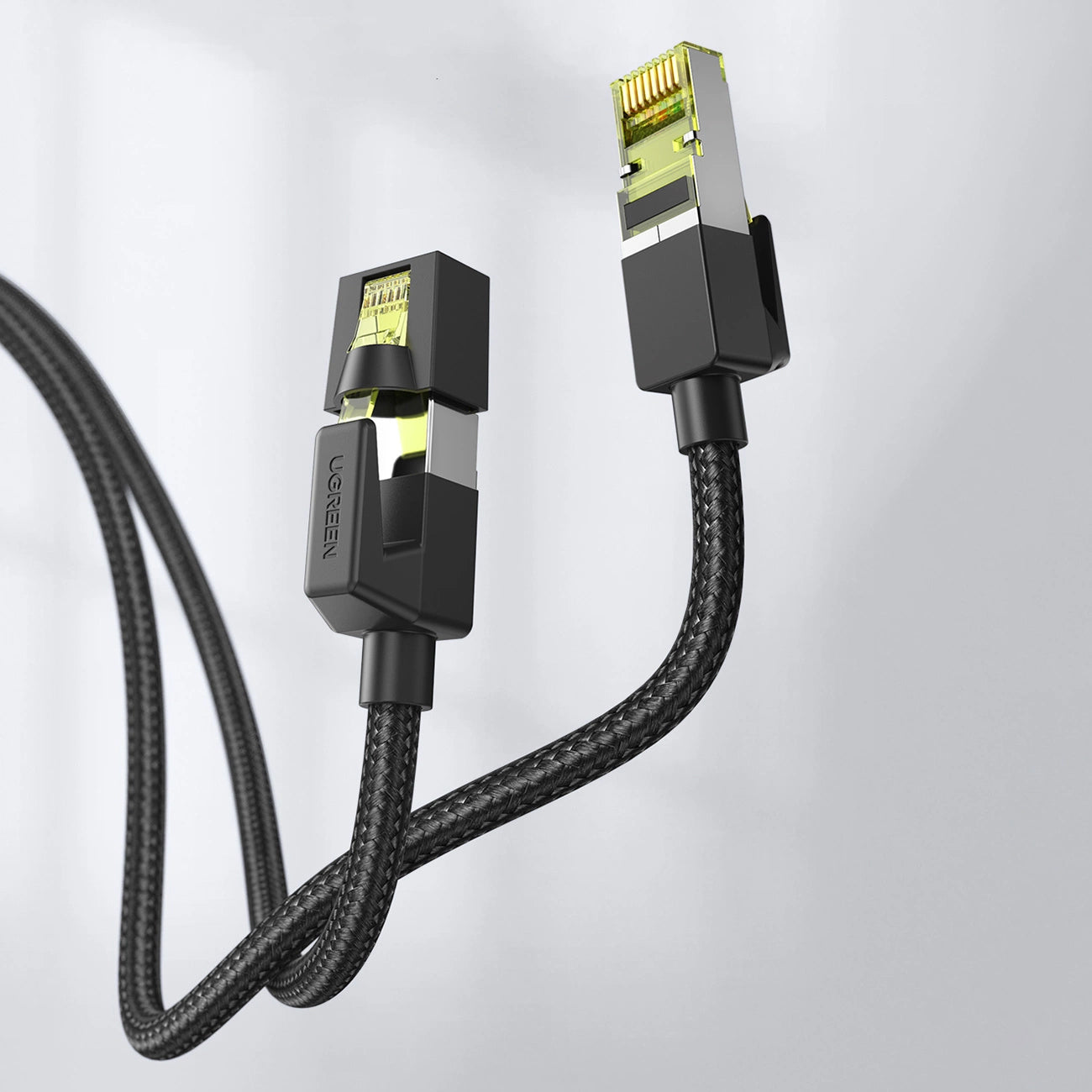 UGREEN nettverkskabel NW150, UTP, Cat7, 2 m, svart