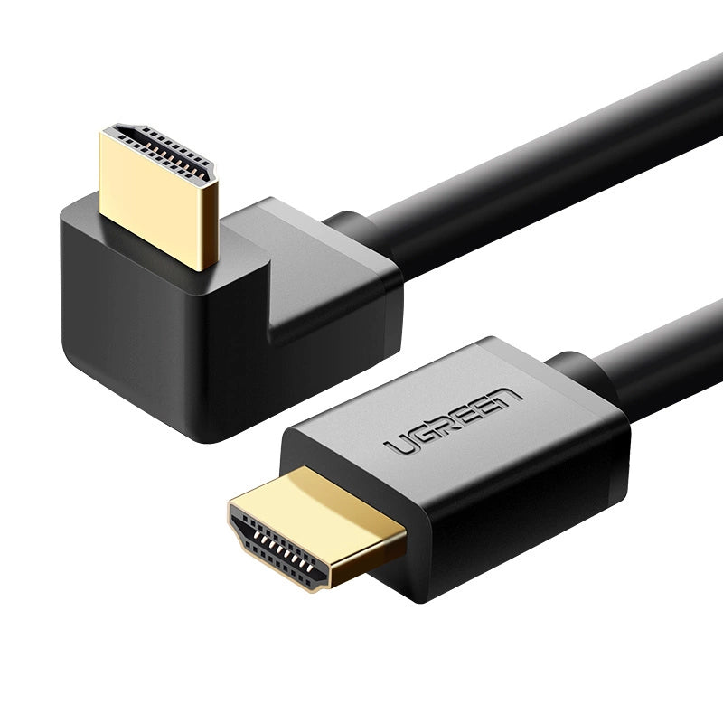 Videokabel UGREEN Vinklet, HDMI - HDMI, 4K, 1m, Svart