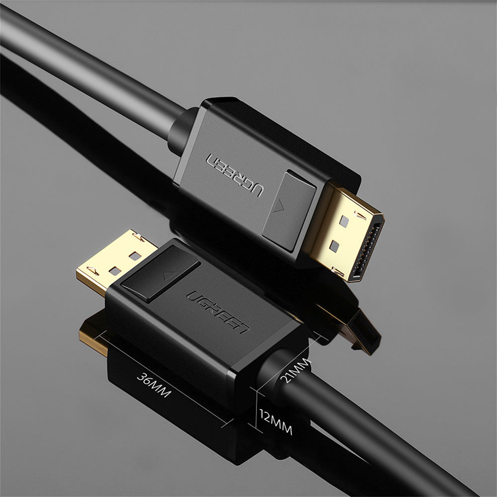 UGREEN DP102 videokabel, DisplayPort - DisplayPort, 4K, 2m, Svart