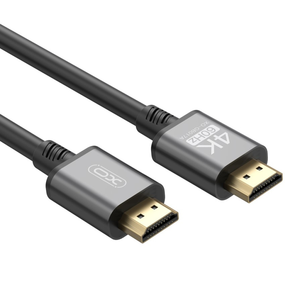XO Design GB017B videokabel, HDMI - HDMI, 4K, 5m, Svart