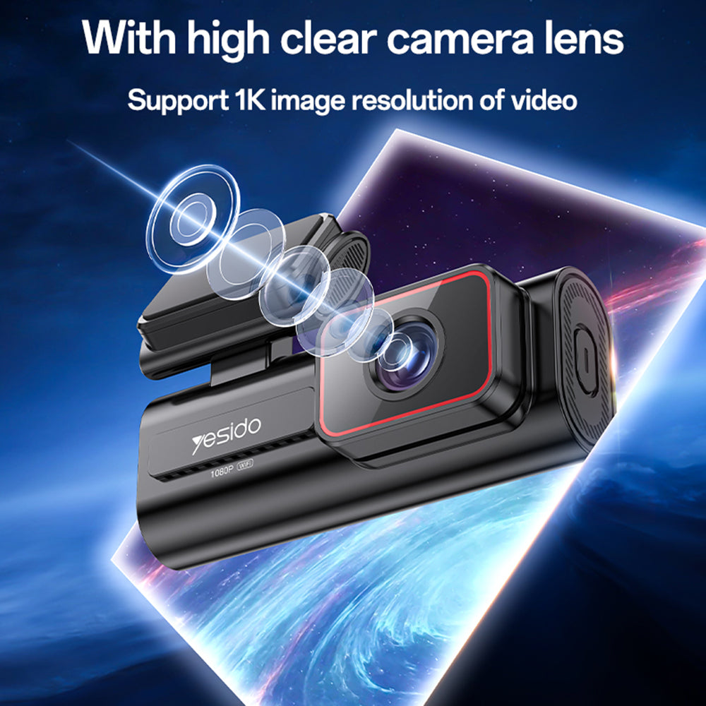 Bilkamera Yesido KM21, 1080P, Wi-Fi, Skjerm 1.47 tommer