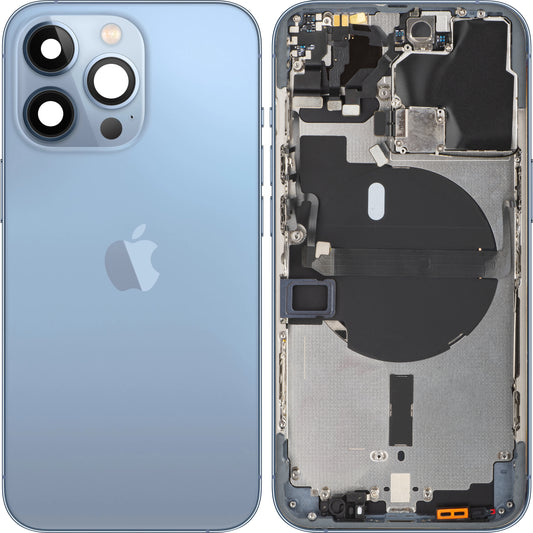 Batterideksel Apple iPhone 13 Pro, med midtdeksel, blå (Sierra Blue), Swap