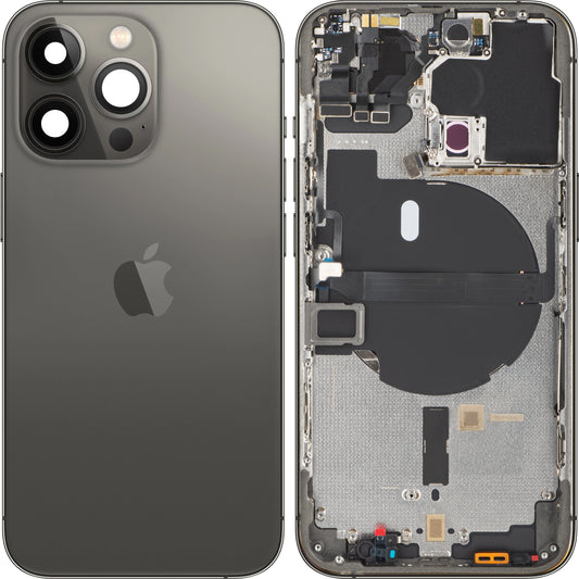 Apple iPhone 13 Pro batterideksel, med midtdeksel, svart (grafitt), Swap