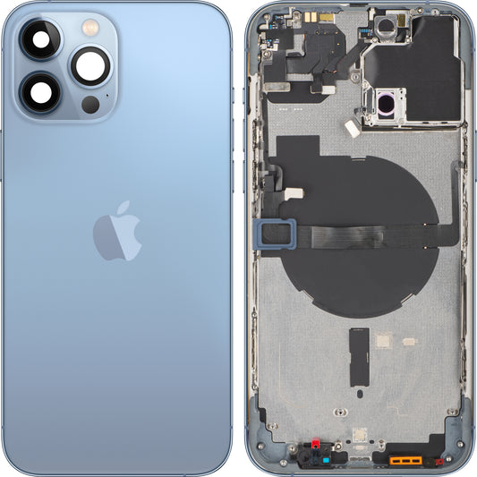 Batterideksel Apple iPhone 13 Pro Max, med midtdeksel, blå (Sierra Blue), Swap