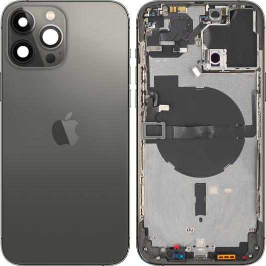 Apple iPhone 13 Pro Max batterideksel, med mellomdeksel, svart (grafitt), Swap
