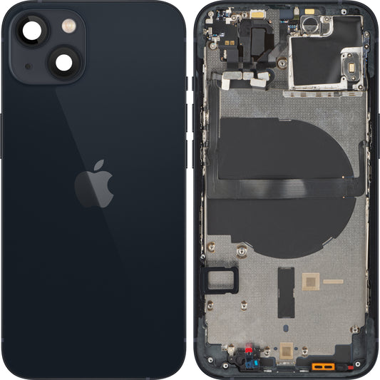 Batterideksel Apple iPhone 13 mini, med mellomdeksel, svart (midnatt), Swap