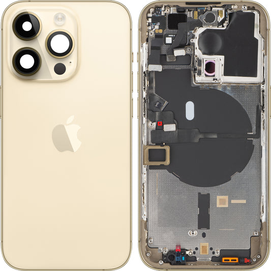 Batterideksel Apple iPhone 14 Pro, med midtdeksel, gull, Swap