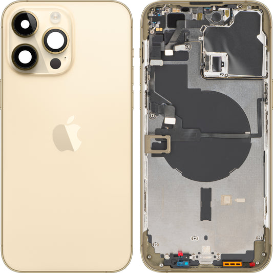Batterideksel Apple iPhone 14 Pro Max, med midtdeksel, gull, Swap