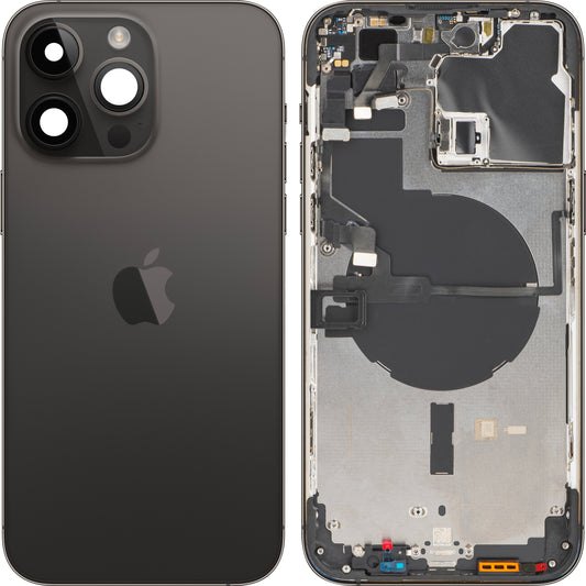 Batterideksel Apple iPhone 14 Pro Max, med midtdeksel, svart (Space Black), Swap