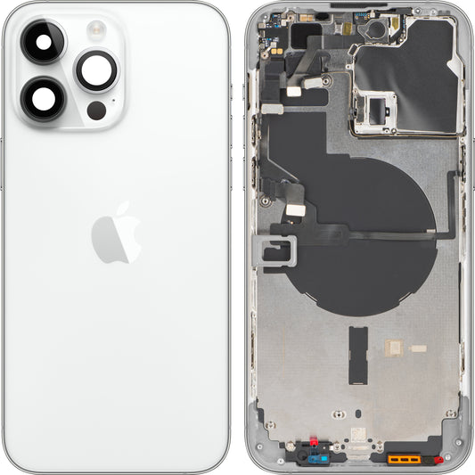 Batterideksel Apple iPhone 14 Pro Max, med midtdeksel, sølv, Swap