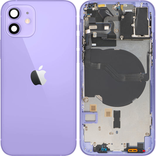 Apple iPhone 12 batterideksel, med mellomdeksel, lilla, Swap