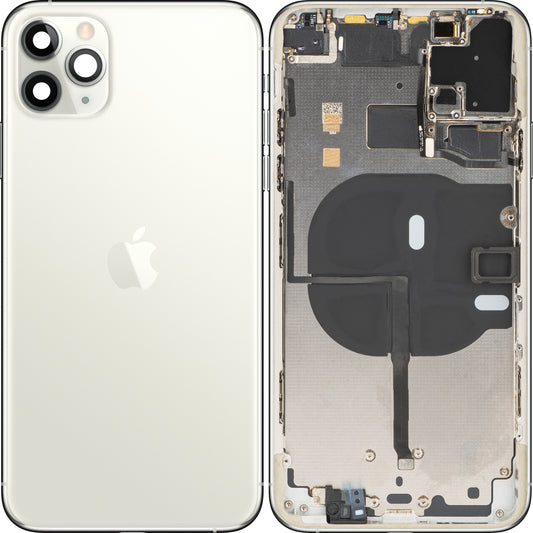 Batterideksel Apple iPhone 11 Pro Max, med midtdeksel, sølv, Swap