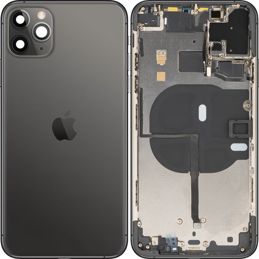 Batterideksel Apple iPhone 11 Pro Max, med mellomdeksel, svart (romgrå), Swap