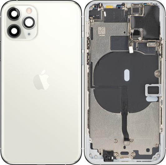 Batterideksel Apple iPhone 11 Pro, med mellomdeksel, sølv, Swap