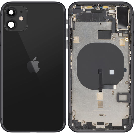 Apple iPhone 11 Batterideksel, med mellomdeksel, svart, Swap