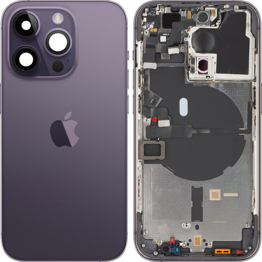 Batterideksel Apple iPhone 14 Pro, med midtdeksel, lilla (dyp lilla), Swap