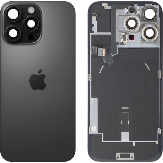 Batterideksel Apple iPhone 16 Pro Max, Svart (Black Titanium), Bytte