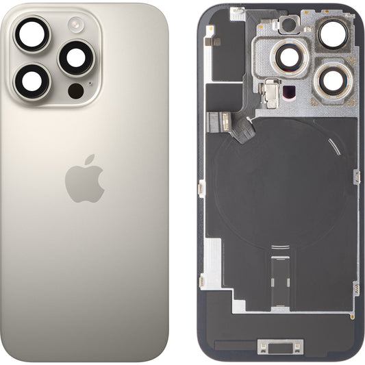 Batterideksel Apple iPhone 16 Pro, Beige (Natural Titanium), Swap