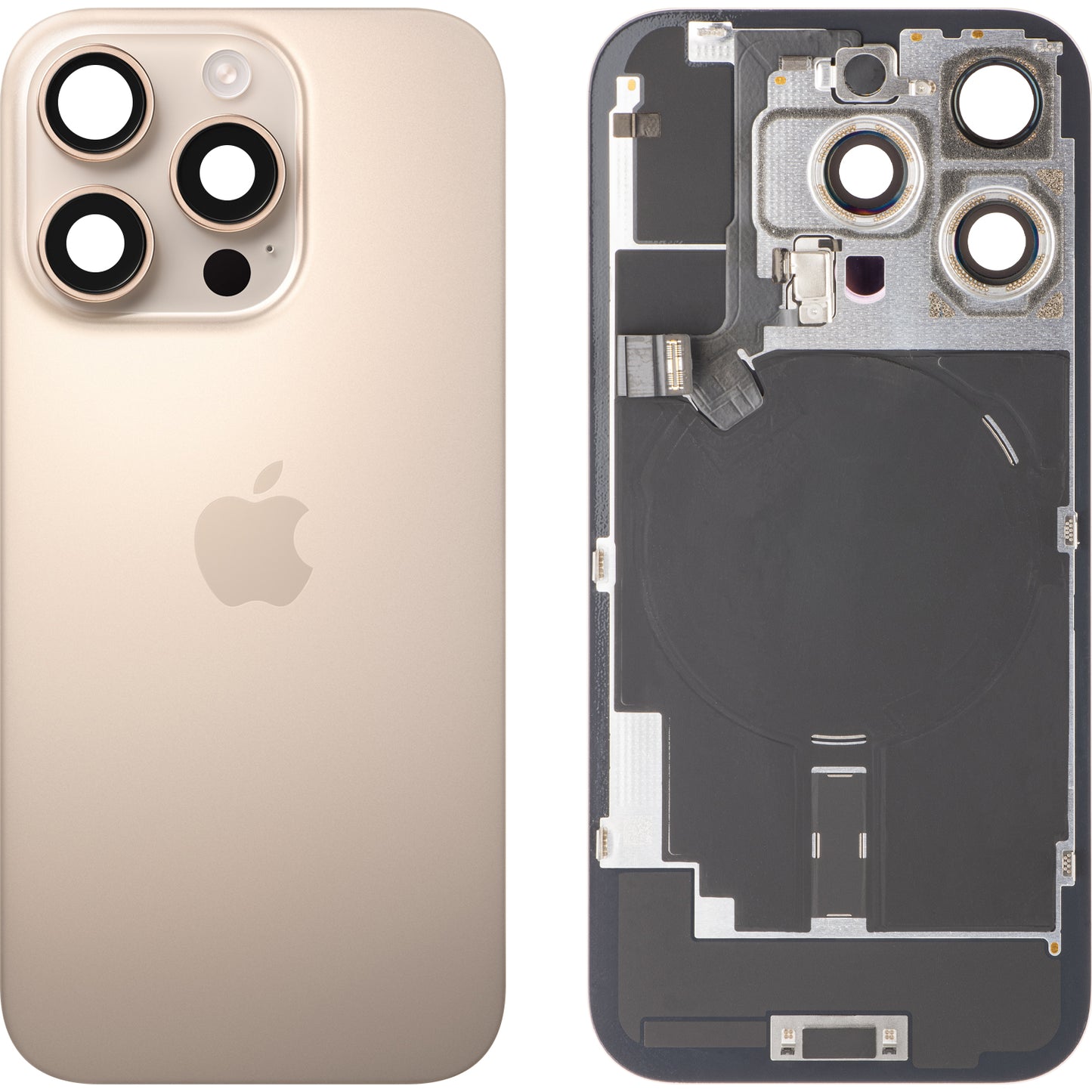 Batterideksel Apple iPhone 16 Pro, Gull (Desert Titanium), Swap Premium