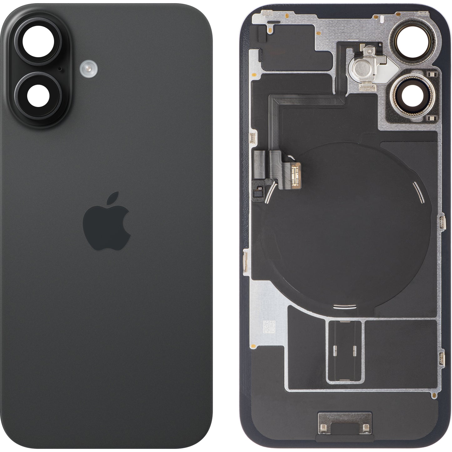 Batterideksel Apple iPhone 16, Svart, Swap Premium