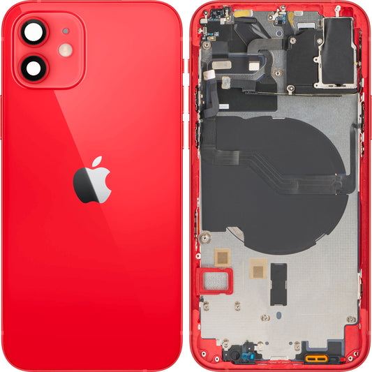Batterideksel Apple iPhone 12, Med Midtramme, Rød, Swap