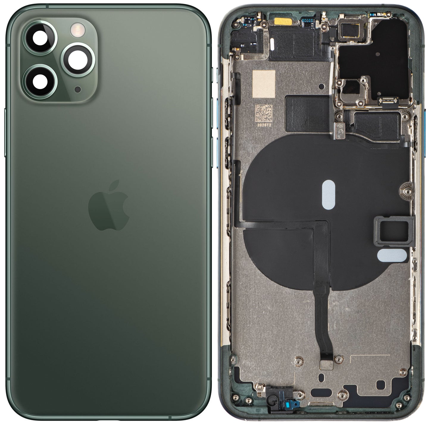 Batterideksel Apple iPhone 11 Pro, Med Midtkasse, Grønn (Midnight Green), Swap