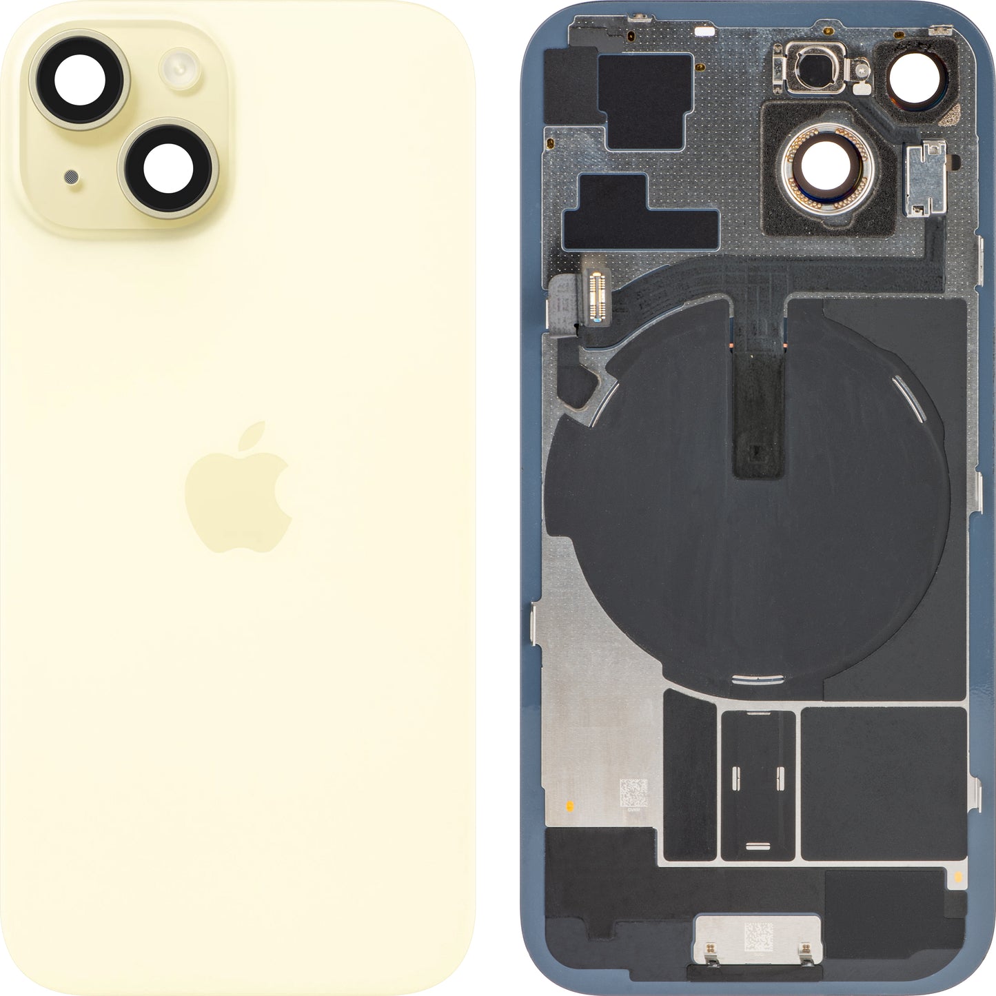 Batterideksel Apple iPhone 15, Gul, Swap Premium