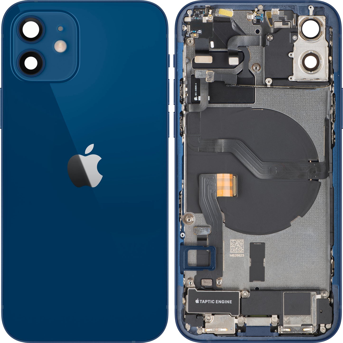 Batterideksel Apple iPhone 12, Med Midtramme, Full Deler, Blå, Swap