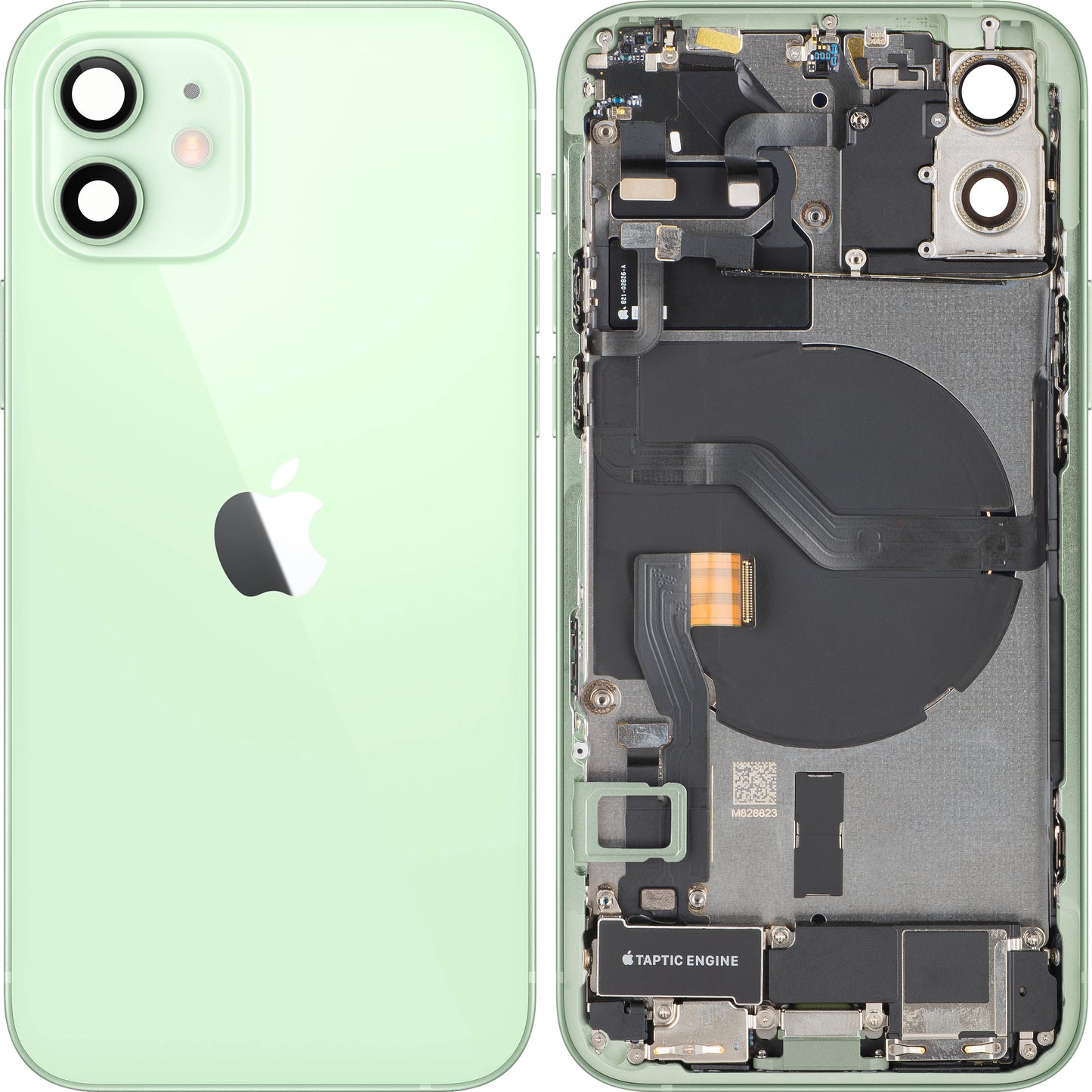 Batterideksel Apple iPhone 12, Med Midtramme, Full Deler, Grønn, Swap