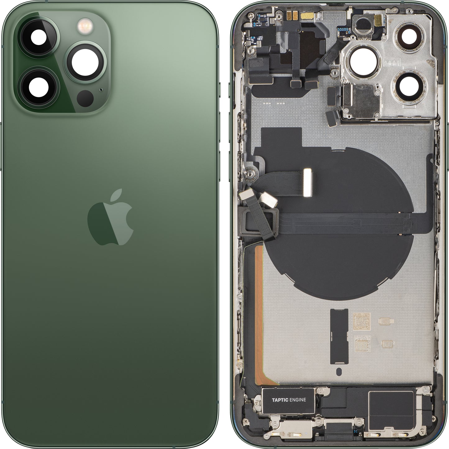 Batterideksel Apple iPhone 13 Pro Max, Med Midtramme, Fullstendige Deler, Grønn (Alpine Green), Bytte
