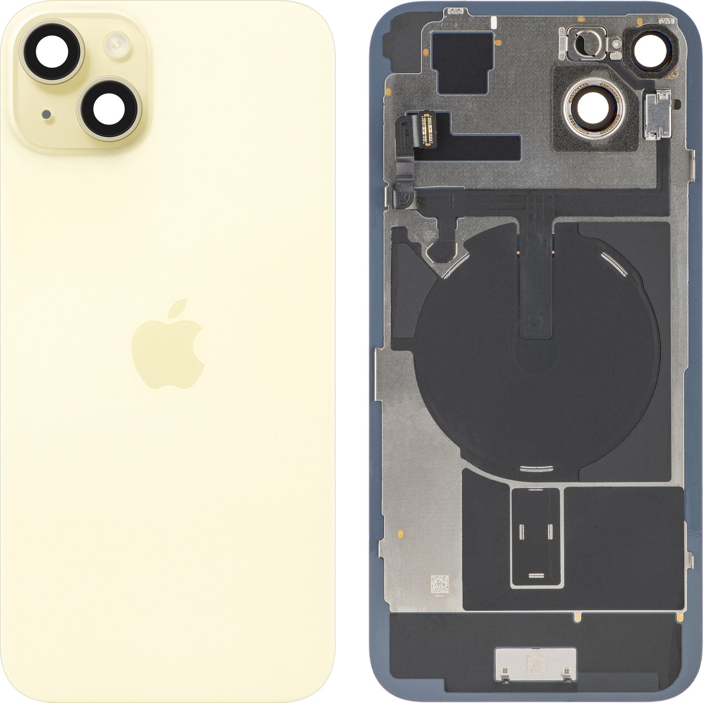Batterideksel Apple iPhone 15 Plus, Gul, Swap Premium