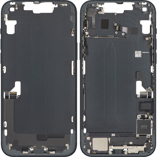 Batterideksel Apple iPhone 14 Plus, Med Midtre Hus, Full Deler, Svart (Midnight), Bytte