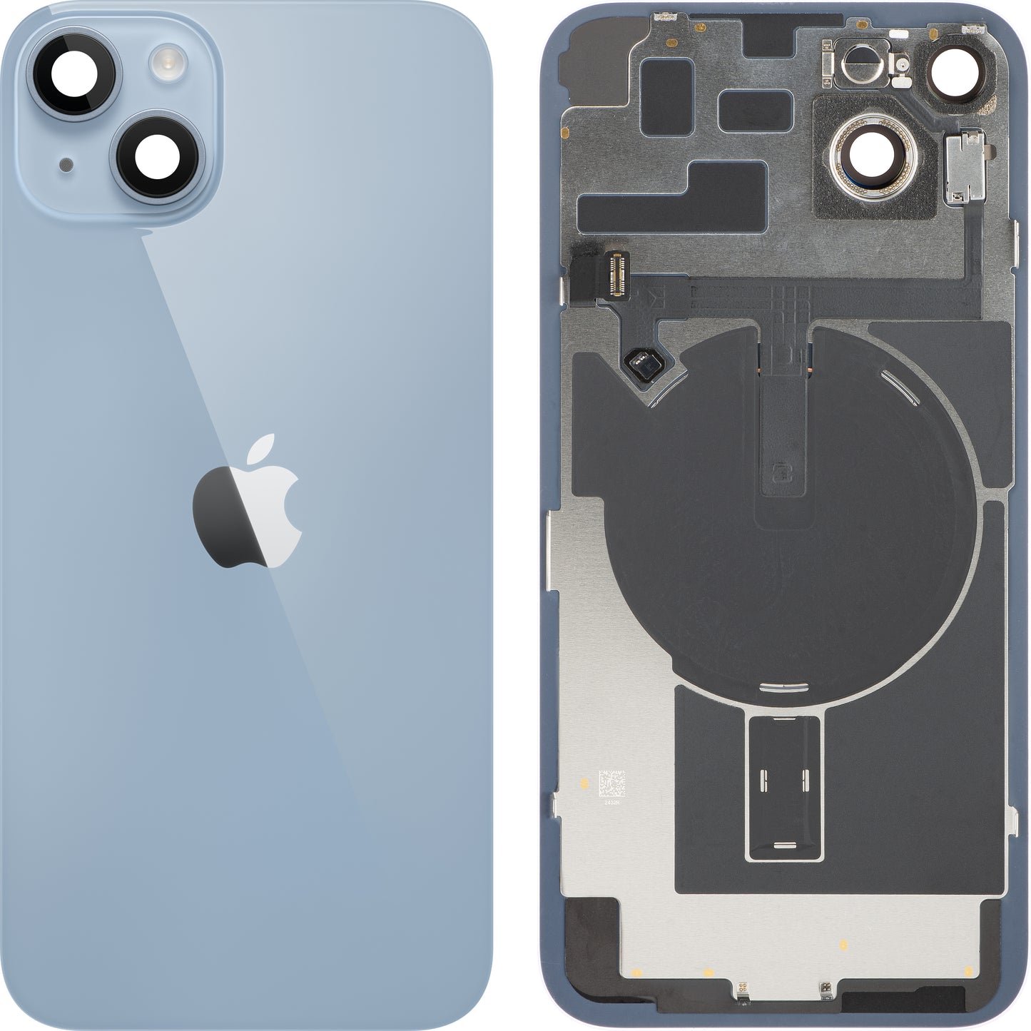 Batterideksel Apple iPhone 14 Plus, Med Midtramme, Fullstendige Deler, Blå, Bytte
