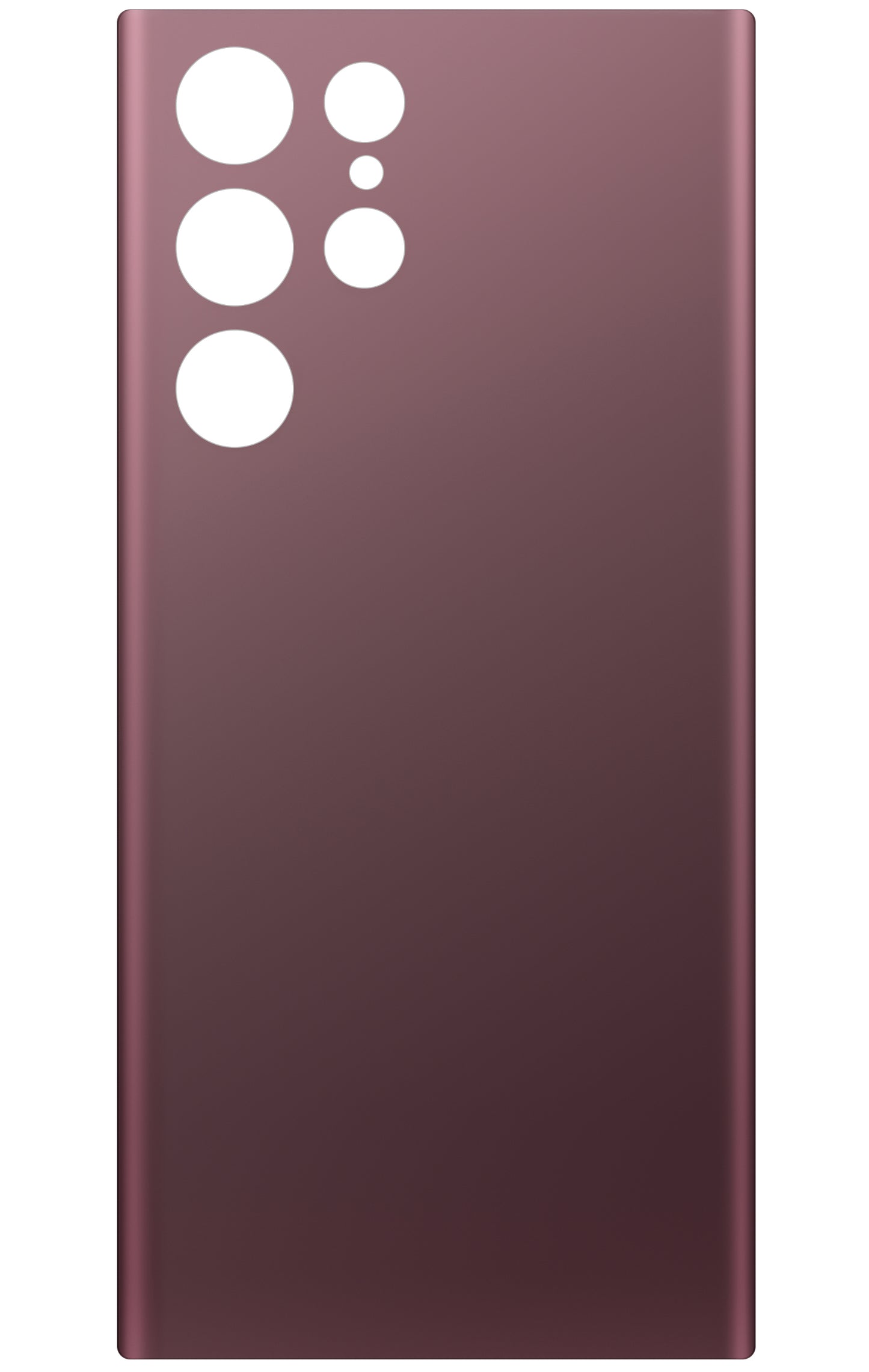 Batterideksel kompatibelt med Samsung Galaxy S22 Ultra 5G S908, Burgunder
