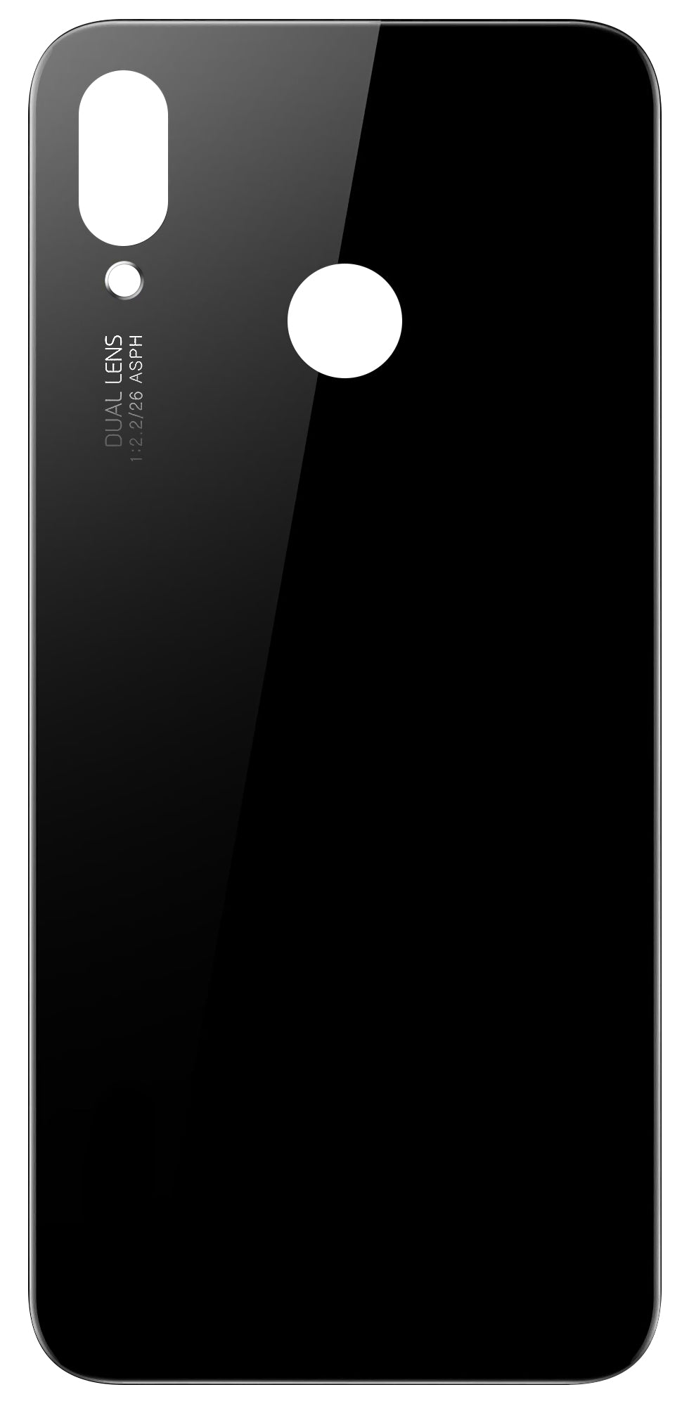 Batterideksel kompatibelt med Huawei P20 Lite, svart