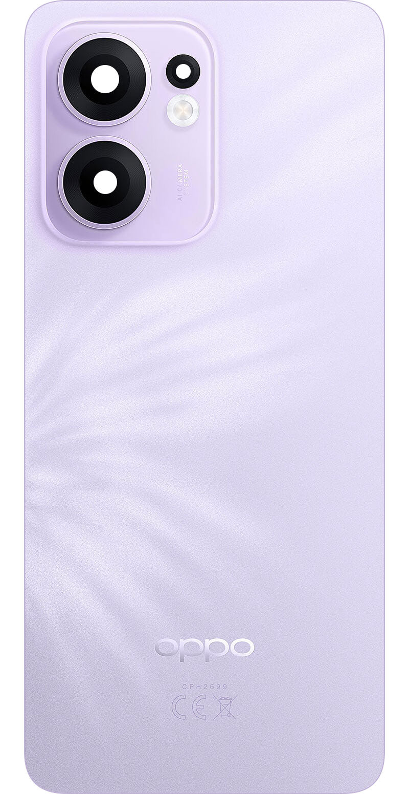 Batterideksel Oppo Reno13 FS 5G / Reno13 F, Lilla (Plume Purple), Service Pack 621033000499