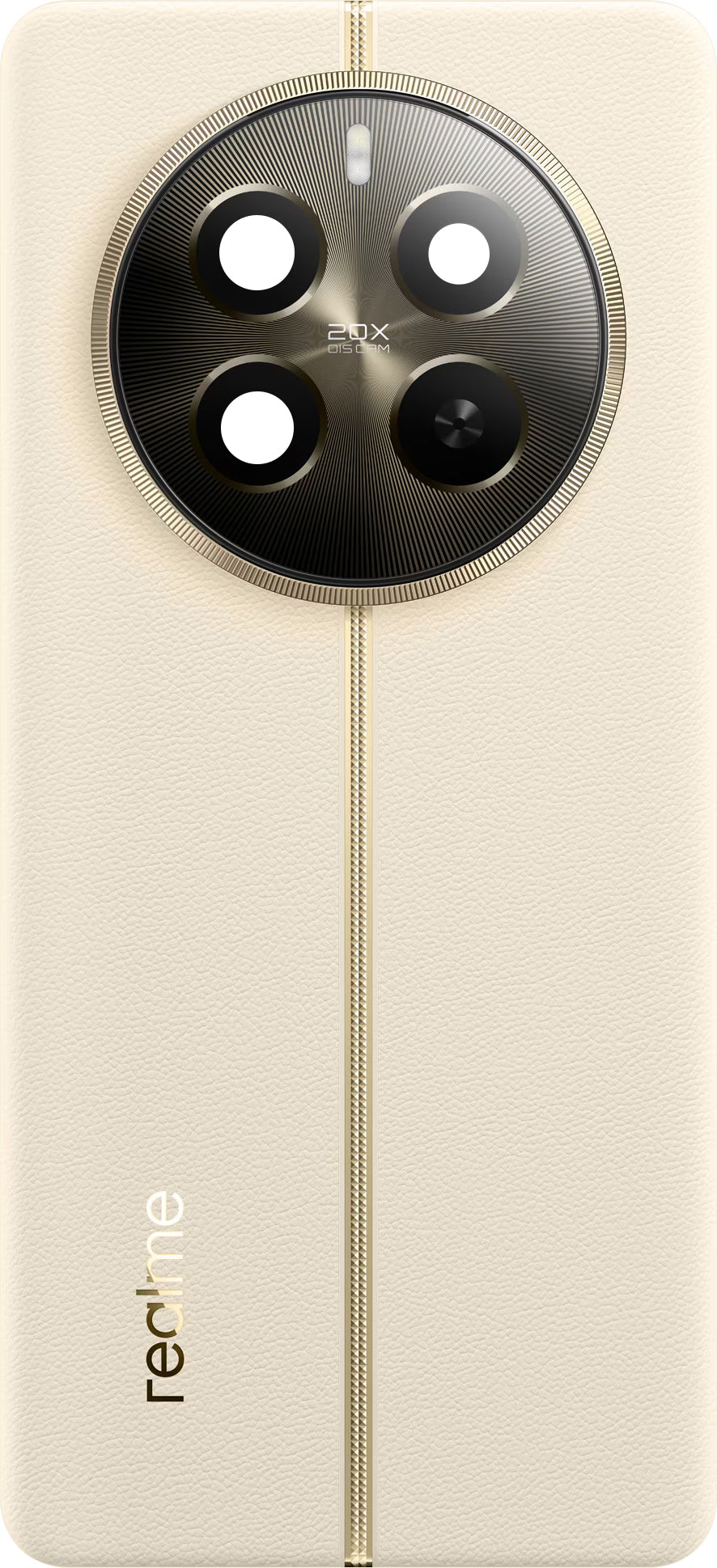 Batterideksel Realme 12 Pro, Gull (Navigator Beige), Service Pack 621033000192