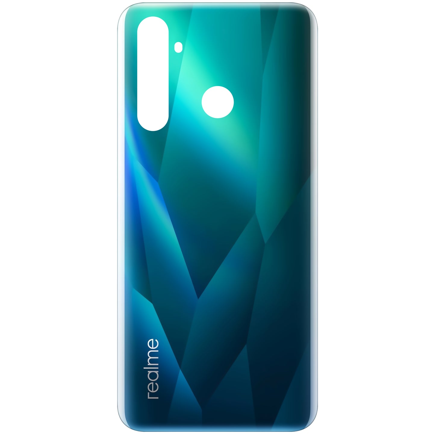 Batterideksel Realme 5 Pro, Blå (Krystallblå), Servicepakke 3016237