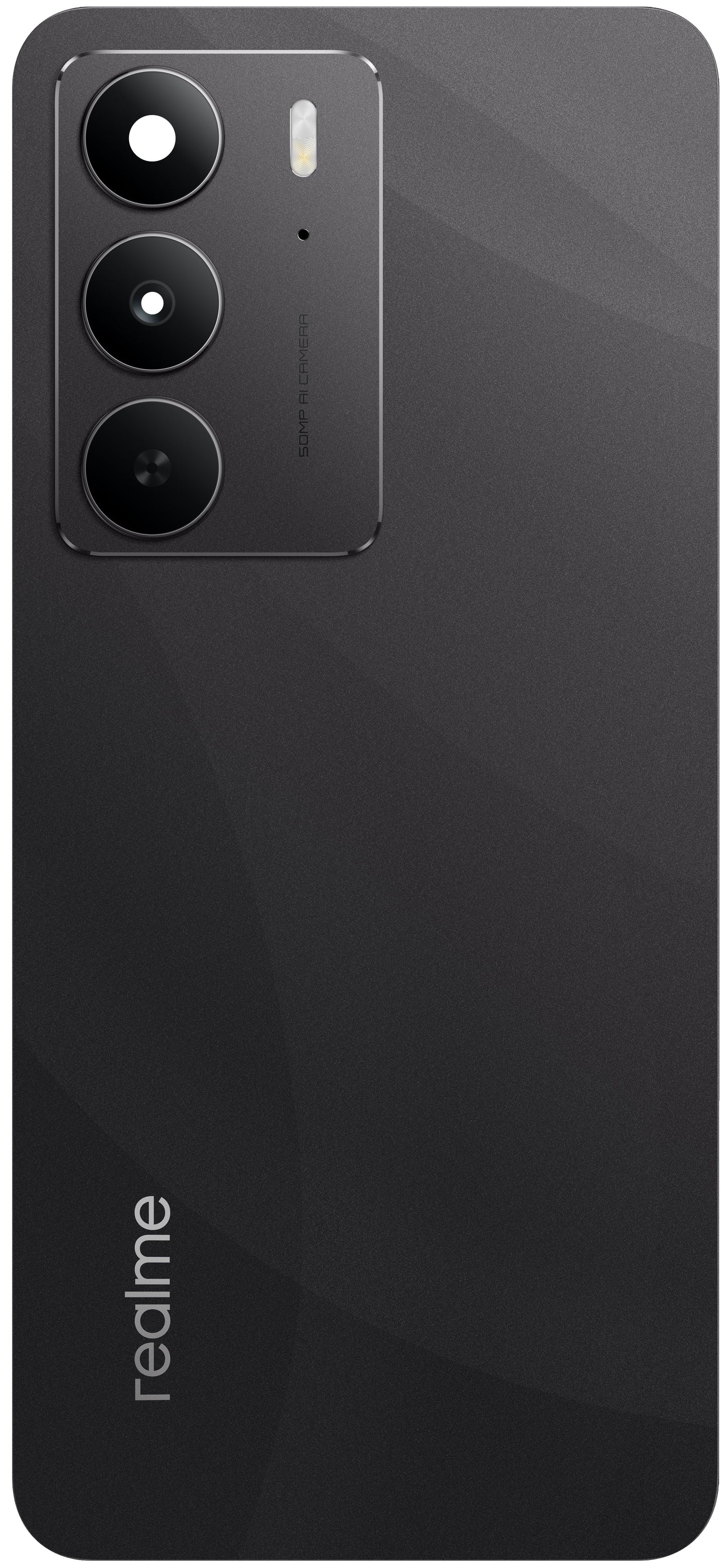 Batterideksel Realme 14x (India), Svart (Crystal Black), Service Pack 621033000438