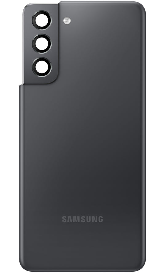 Batterideksel Samsung Galaxy Galaxy S21 5G G991, med Blitz Glass - bakre kameraglass, grå (fantomgrå), brukt