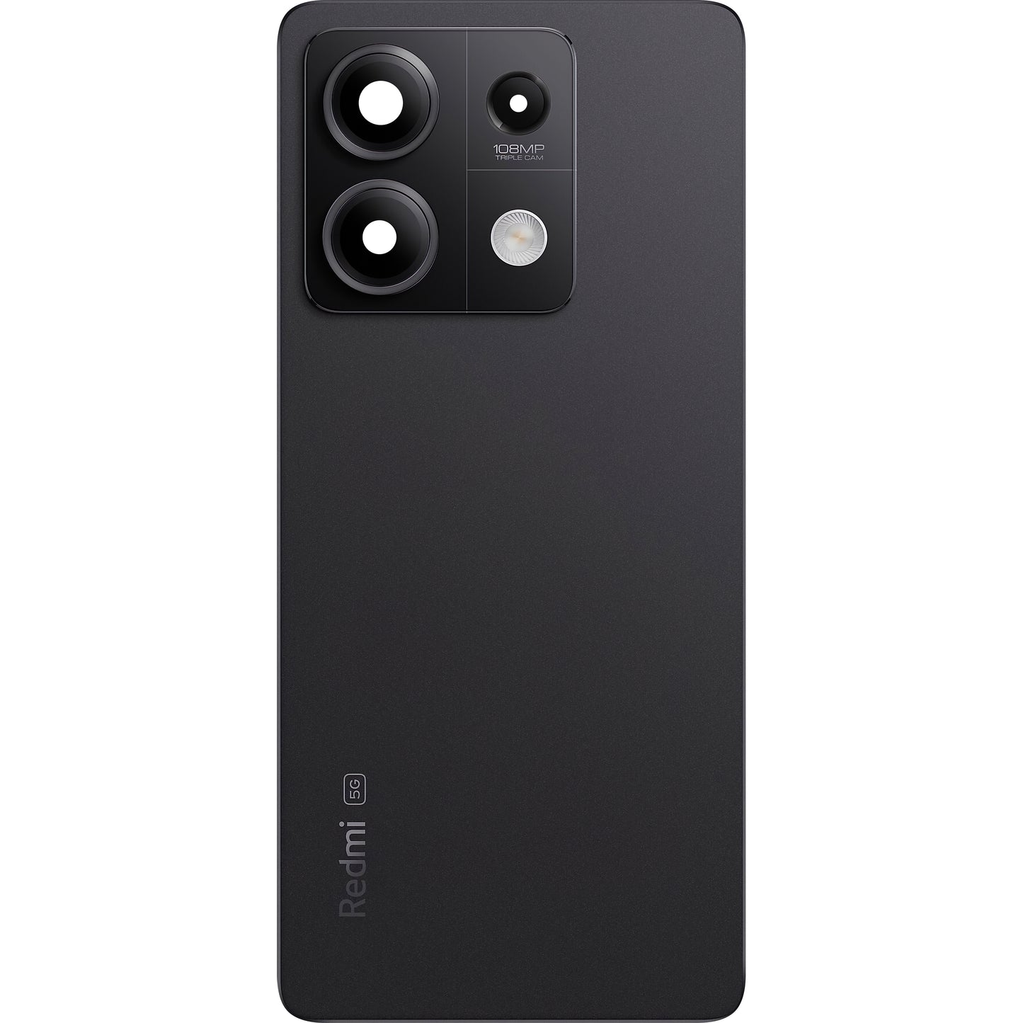 Batterideksel Xiaomi Redmi Note 13 5G, Svart (Stealth Black), Servicepakke 5600160N1700