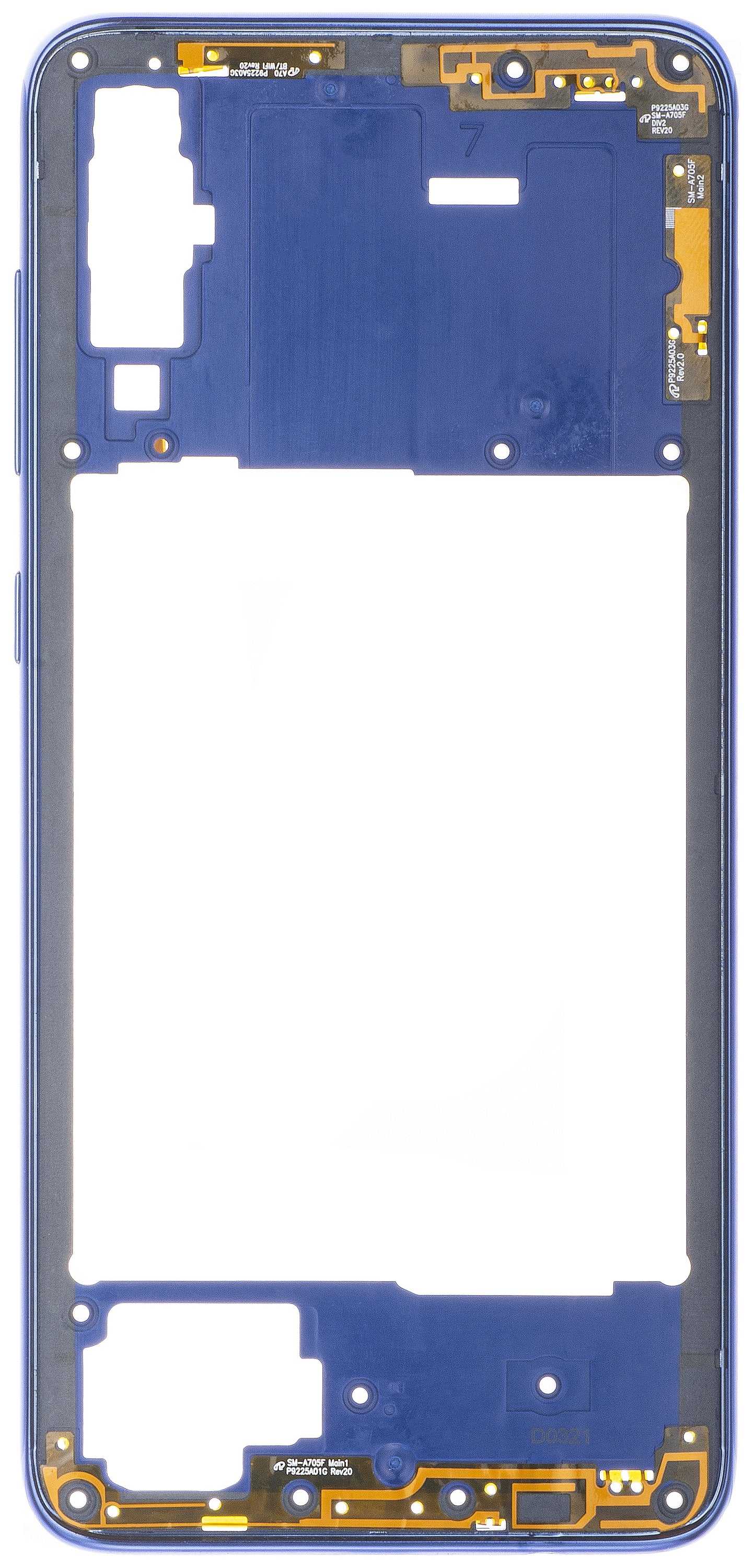 Carcasa Mijloc Samsung Galaxy A70 A705, Blå