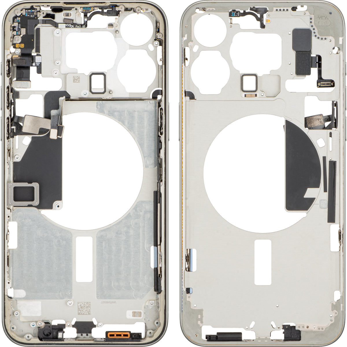 Carcasa Mijloc Apple iPhone 15 Pro Max, Beige (naturlig titan), Swap