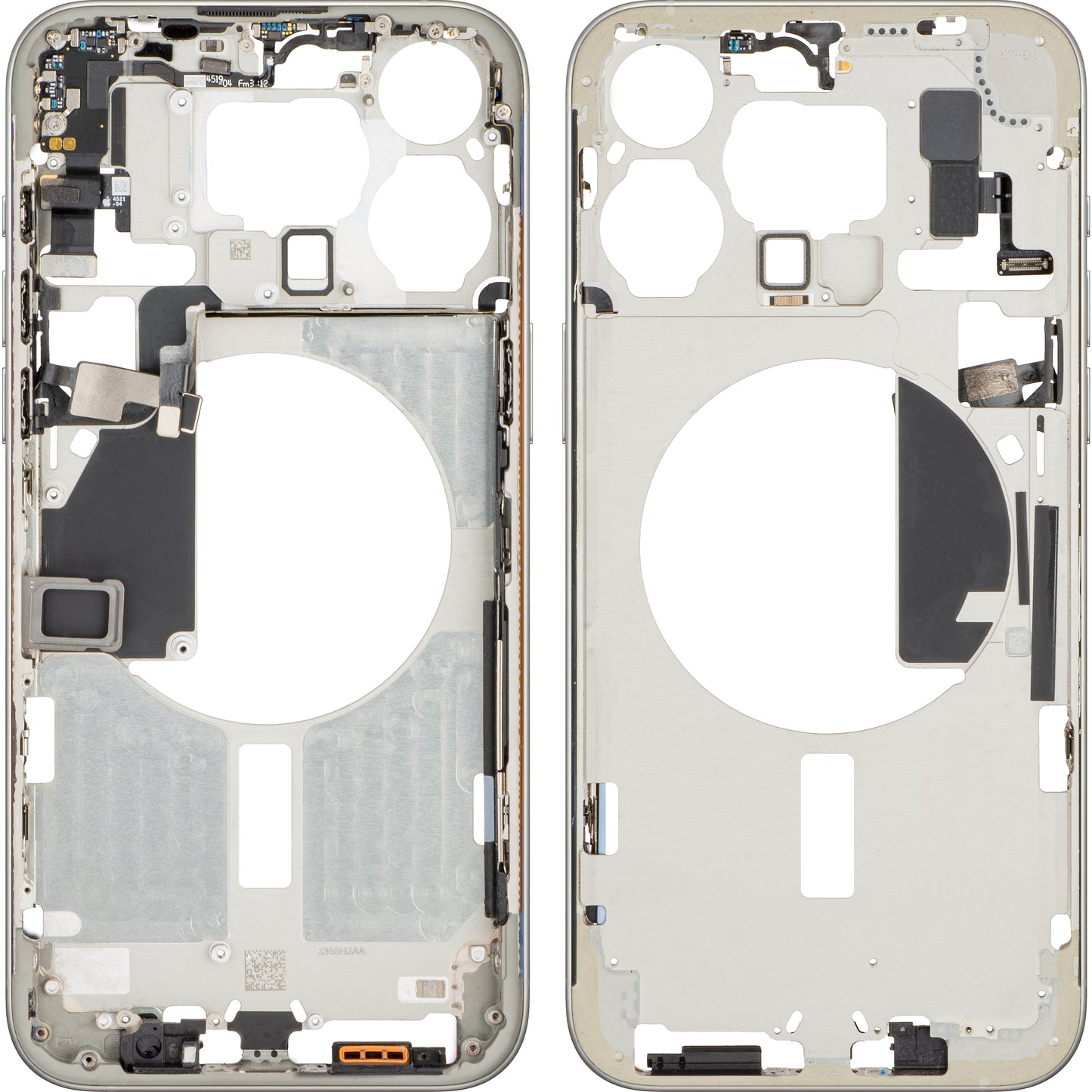 Carcasa Mijloc Apple iPhone 15 Pro Max, Alba (hvit titan), Swap
