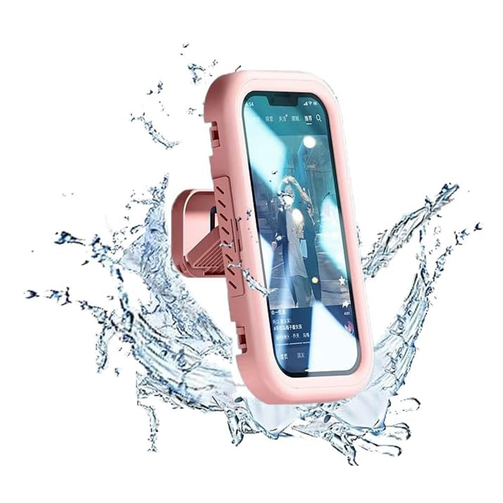 Veggdeksel med Berøringsmembran Techsuit LC-999 for Telefon, Vanntett, Rosa
