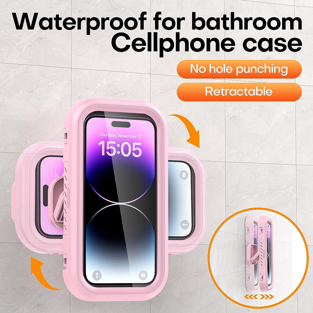 Veggdeksel med Berøringsmembran Techsuit LC-999 for Telefon, Vanntett, Roségull